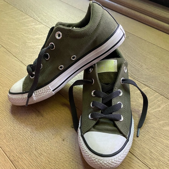 converse all star army green